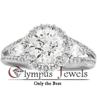 2.60CT G-I3 CERTIFIED DIAMOND ENGAGEMENT RING 18KW